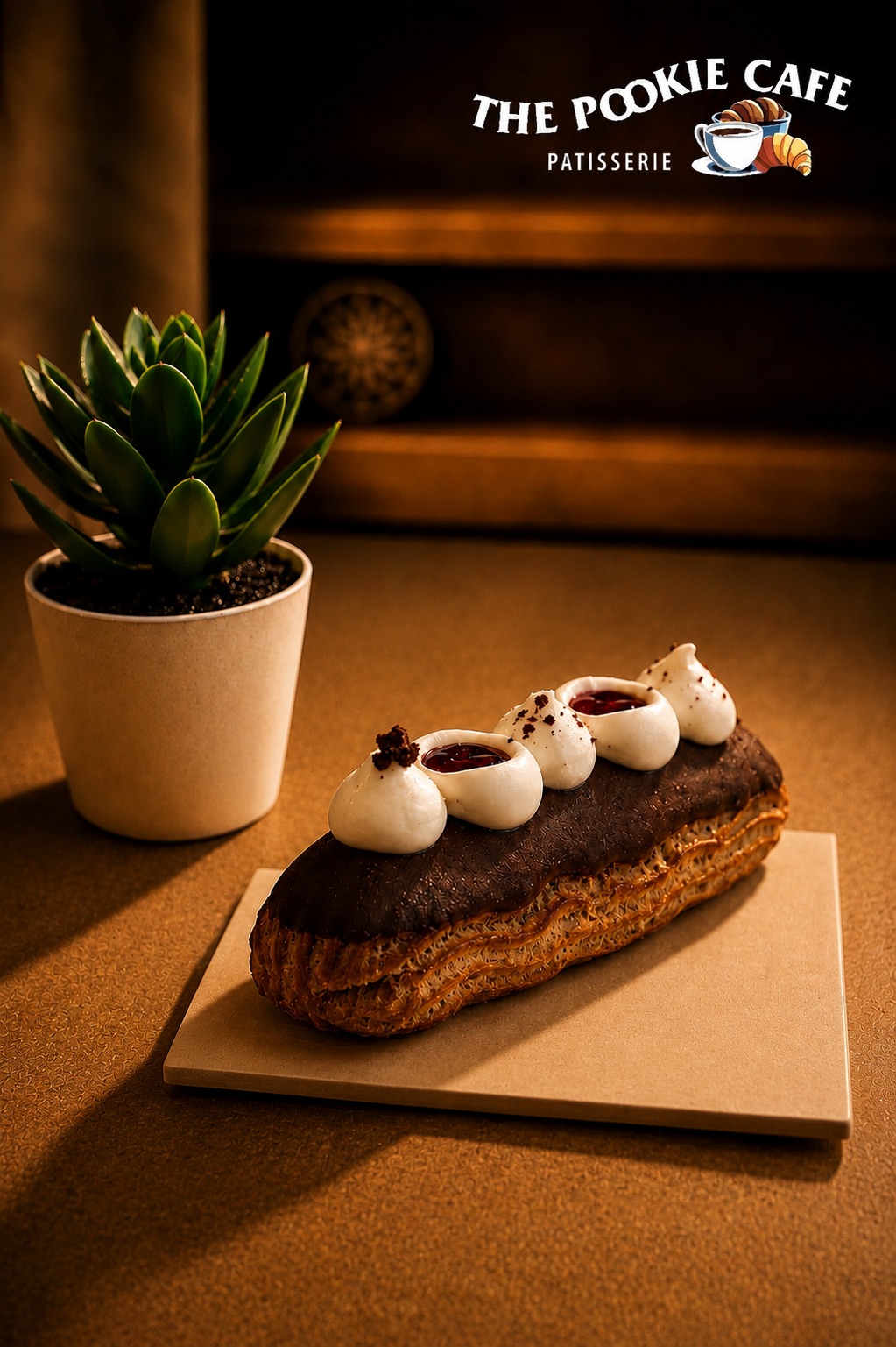 Milk Chocolate Raspberry Eclair